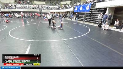 112 lbs Champ. Round 2 - Dax Steinbach, Crass Trained vs Martez `Phenom` Sheard, LAW - Lacrosse Area Wrestlers