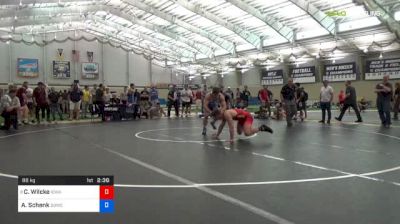 86 kg 5th Place - Cash Wilcke, University Of Iowa vs Alec Schenk, Blue Blood Wrestling Club