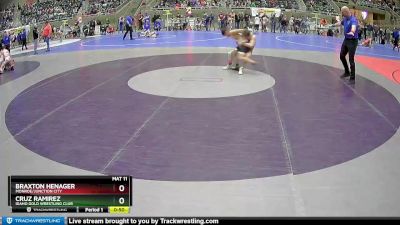 106 lbs Cons. Round 1 - Braxton Henager, Monroe/Junction City vs Cruz Ramirez, Idaho Gold Wrestling Club