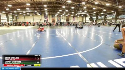 88 lbs Rd# 5- 3:45pm Friday Final Pool - Cruz Gannon, Iowa Black vs Wyatt Carnrite, Aggression Legionaries