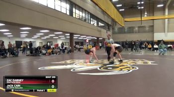 184 lbs Cons. Semi - Zac Dabney, Ohio Northern vs Jack Cain, Baldwin Wallace