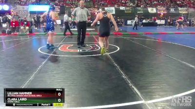 G - 185 lbs Quarterfinal - Clara Laird, Havre Girls vs Lillian Hamner, Billings Senior High School Girls