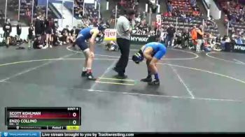102 lbs Quarterfinals (8 Team) - Scott Kohlman, Dundee Black vs Enzo Collino, Ida