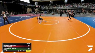 6A 120 lbs Cons. Round 3 - Brooke Trevino, Cypress Springs vs Veronica Tuico, Conroe