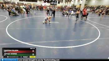 86 lbs Cons. Round 3 - Kipten Downs, IA vs Daxton Folsom, MO