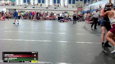 120 lbs Round 3 (4 Team) - Jayce Paz, Palm Harbor Wrestling vs Leo Perdomo, Dark Knights