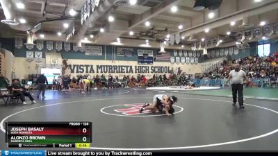 126 lbs Cons. Semi - Joseph Basaly, Vista Murrieta vs Alonzo Brown, Murrieta Mesa