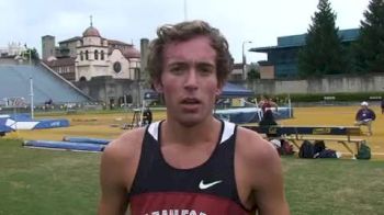 Chris Derrick, Stanford, 1st place - men's 3k at the 2010 Cal Stanford Big Meet