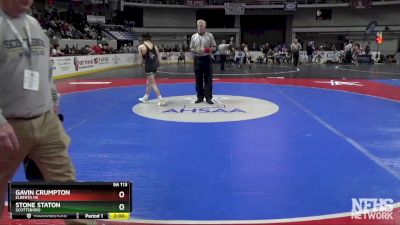 5A 113 lbs Quarterfinal - Stone Staton, Scottsboro vs Gavin Crumpton, Elberta HS