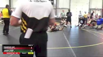 110 lbs Round 2 (6 Team) - Maximus Hay, Team Gotcha Red vs Jaden Farr, Indiana Outlaws