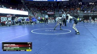 2A-113 lbs Cons. Round 4 - Jarrett Engel, West Delaware, Manchester vs Mitchell Schmauss, Crestwood, Cresco