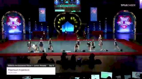 Algonquin Argonauts - Youth Cheer [2021 Sideline Performance Cheer 1 - Junior Peewee Day 3] 2021 Pop Warner National Cheer & Dance Championship