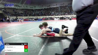 150 lbs Consi Of 32 #2 - Payton Branham, Yukon vs Hunter Fields, Sand Springs HS