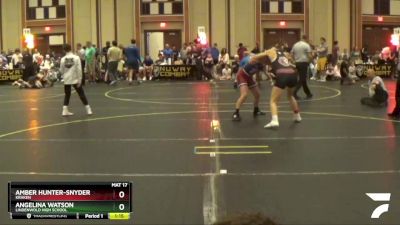 138/148 Semifinal - Amber Hunter-Snyder, Kraken vs Angelina Watson, Lindenwold High School