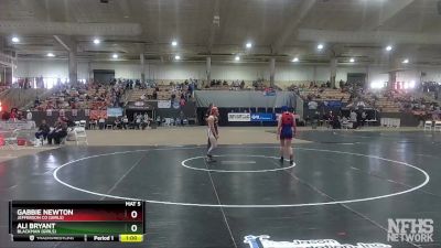 Girls 132 lbs 5th Place Match - Gabbie Newton, Jefferson Co (Girls) vs Ali Bryant, Blackman (Girls)