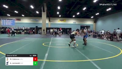 184 lbs Consi Of 32 #1 - Marco Cabrera, San Jose State vs Anthony Janowski, Akron