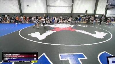 83 lbs Semifinal - Karver Peasley, Omak Wrecking Crew Wrestling vs Luke Provost, COWA