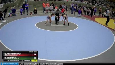 45 lbs Cons. Semi - Mowgli Krull, McKenzie River Mat Club vs Quaid Diefenbach, Hermiston Wrestling