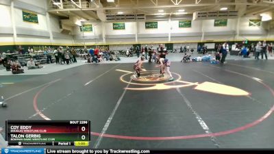 105 lbs Cons. Round 3 - Talon Gerbig, Bowman Dawg Wrestling Club vs Coy Eddy, Douglas Wrestling Club