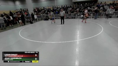 74 lbs Cons. Semi - Adam Hagenbuch, Pennsylvania vs Logan Bailey, Team Tugman Wrestling Club