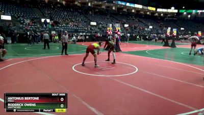 165 lbs 1st Place Match - Roderick Owens, Unattached vs Antonius Bertone, PWLA