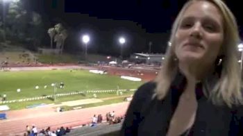 Guest commentator Ann Gaffigan after 2010 PUMA Mile