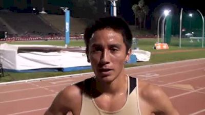 Richard Medina after OD 5k 2010 Mt SAC Relays