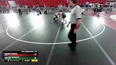 175 lbs 1st Place Match - Kahne Kiburz, Iowa vs Colten Schultz, Wisconsin