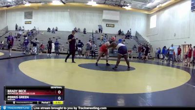 285 lbs Semifinal - Brady Beck, Rochester Wrestling Club vs Perris Green, Indiana