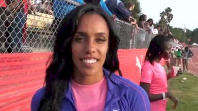 Carol Rodriguez after 4x4 at 2010 Mt SAC Relays