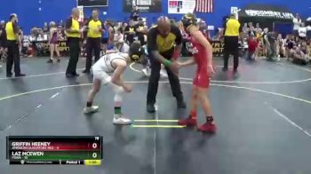 78 lbs Semis & 1st Wrestleback (8 Team) - Laz McEwen, POWA vs Griffin Heeney, American Gladiators-Red