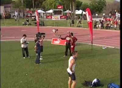 Reggie Wyatt USC after 4x4 2010 Mt SAC Relays