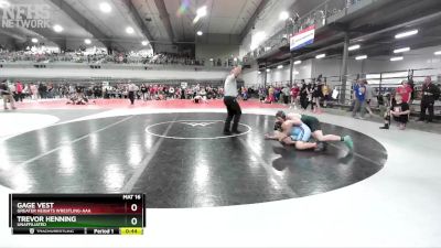 150 lbs Cons. Round 4 - Trevor Henning, Unaffiliated vs Gage Vest, Greater Heights Wrestling-AAA