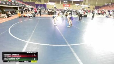 138 lbs Champ. Round 1 - Hudson Egeberg, MATPAC Wrestling Club vs Robert Darling, Hononegah Wrestling Club