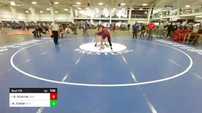 165 lbs Rr Rnd 2 - Anna Numme, Lebanon NH vs Kendall Foster, ME Trappers WC