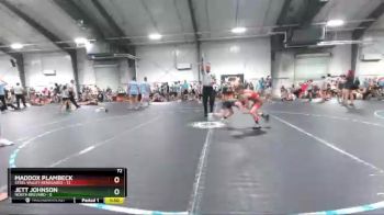 72 lbs Round 6 (8 Team) - Maddox Plambeck, Steel Valley Renegades vs Jett Johnson, North Brevard