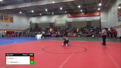 120 lbs Cons. Round 6 - Joey Thamann, Elder vs Aiden Allen, Cincinatti LaSalle