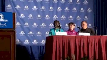 Tatyana Pushkareva and Salina Kosgei 2nd and 3rd at the 2010 Boston Marathon