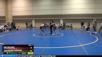 120 lbs Finals (2 Team) - Ava Milliner, RPA Wrestling Black vs Donavanne Reinhard, Golden Jaws