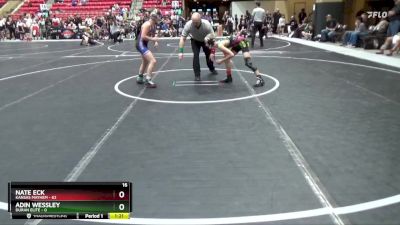 90 lbs Round 3 (6 Team) - Nate Eck, Kansas Mayhem vs Adin Wessley, Duran Elite