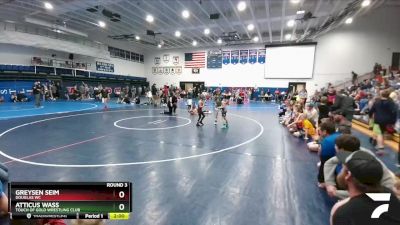 49-53 lbs Round 3 - Greysen Seim, Douglas WC vs Atticus Wass, Touch Of Gold Wrestling Club