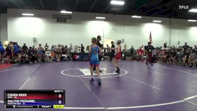 83 lbs Round 2 (8 Team) - Cohen Reer, Ohio vs Dalton McDaniel, Missouri Red