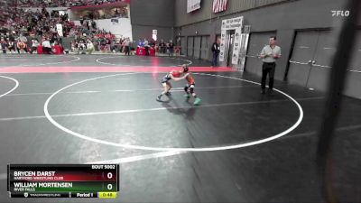 45 lbs Champ. Round 1 - Brycen Darst, Hartford Wrestling Club vs William Mortensen, River Falls