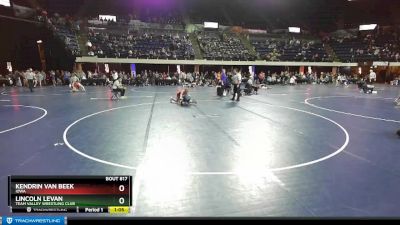 117 lbs Champ. Round 2 - Lincoln LeVan, Team Valley Wrestling Club vs Kendrin Van Beek, Iowa