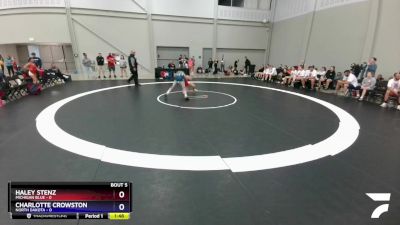 92 lbs Round 2 (6 Team) - Haley Stenz, Michigan Blue vs Charlotte Crowston, North Dakota