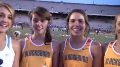 Blacksburg girls DMR champs **Penn Record 11:38 at 2010 Penn Relays