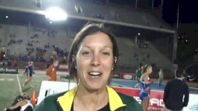 Oregon's Maurica Powell at the 2010 Penn Relays