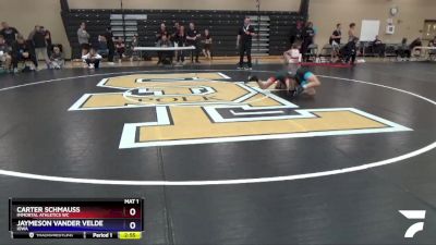 120 lbs Cons. Semi - Carter Schmauss, Immortal Athletics WC vs Jaymeson Vander Velde, Iowa