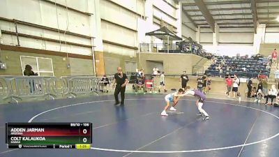 106 lbs Quarterfinal - Colt Kalaukoa, Hawaii vs Adden Jarman, Arizona