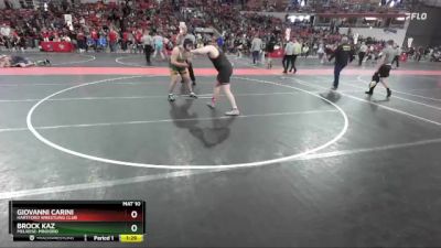 240 lbs Cons. Round 4 - Giovanni Carini, Hartford Wrestling Club vs Brock Kaz, Melrose-Mindoro